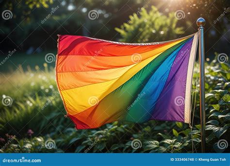 LGBT Rainbow Flag Gay Pride Celebration Stock Photo Image Of Transexual Bisexual