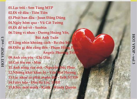 NHẠC TRẺ CHỌN LỌC HOT VPOP VOL Thế Giới Đĩa