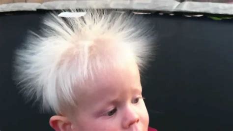 Baby Hairstyles, Static Hair Kid, Funny Static Electricity - YouTube