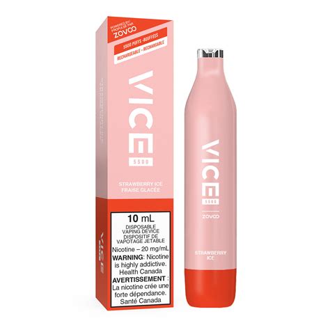 Strawberry Ice Vice 5500 Disposable Vape Vapeloft