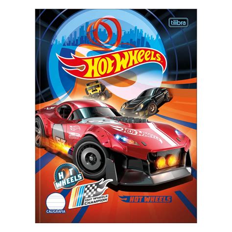 Caderno De Caligrafia Brochura Capa Dura Hot Wheels Folhas Tilibra Sortido Montreal