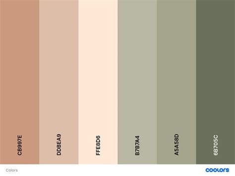 Color Palette Nude Sage Architettura Paesaggistica Camera Da Letto Interior Design Idee Fai