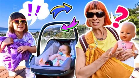 Un día de paseo con Bianca bebé Dorina y su mamá Video de juguetes