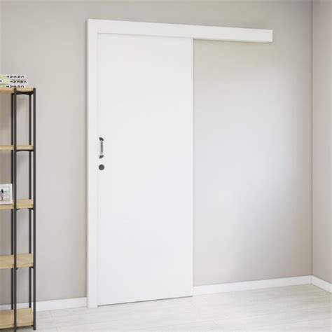 Batente Porta De Correr - Kit Porta De Madeira De Correr Completa 213cm X 90cm Batente Regulável ...