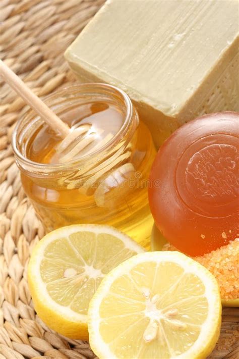 Honey And Lemon Bath Stock Photo Image Of Care Wellbeing 4630754
