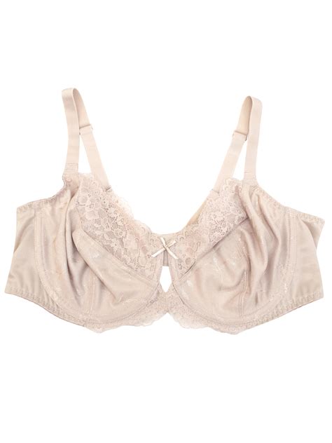 George G3ORGE NUDE Floral Jacquard Lace Non Padded Full Cup Bra Size 38 C D G