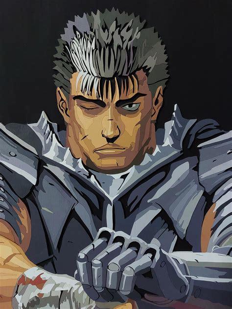 Art I Made Guts Berserk Cover Art Out Of Wood I Hope You Like It