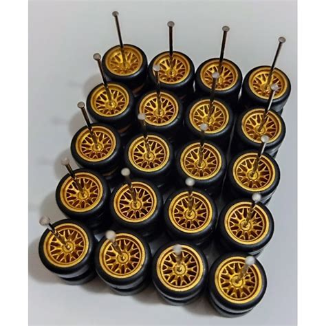 Jogo De Rodas Pneus De Borracha 1 64 Rodas Bbs Para Hot Wheels Rodas Para Miniatura 1 64