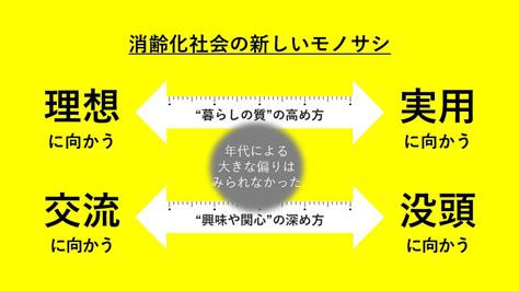 消齢化社会の新しいモノサシ~年齢によるターゲティングが通用しない時代に生活者をどう捉えるか？～ デジノグラフィ 生活総研