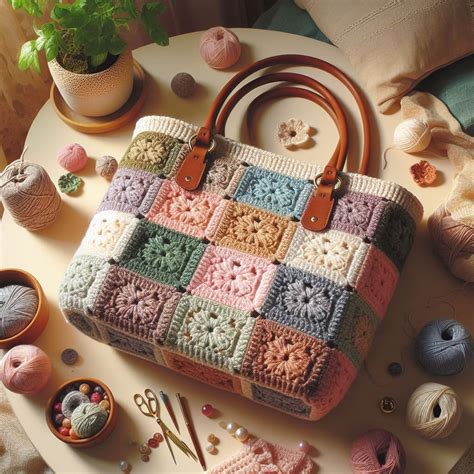 Сумка-шоппер крючком из бабушкиного квадрата | УРОКИ ВЯЗАНИЯ Marsana ...