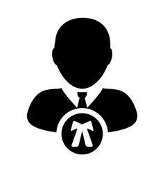 Advocacy Icon Male User Person Profile Avatar Vector Image