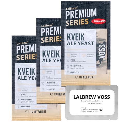 Lalbrew Voss Kveik Brewing Yeast 3 Pack Kveik Ale