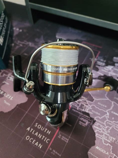 DAIWA Crossfire LT 2500 XH Fishing Reel Spinning with braid X9 20LB ...