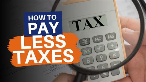 How To Pay Less Taxes Youtube