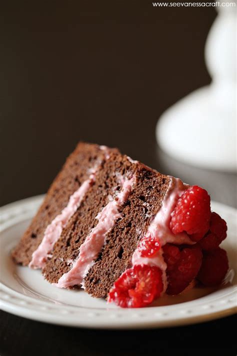 Recipe Naked Chocolate Raspberry Cake See Vanessa Craft