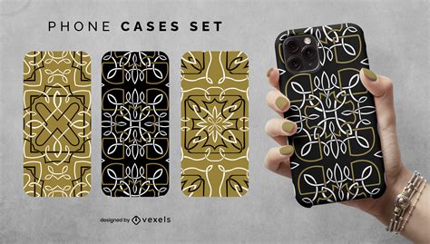 Celtic Knot Mythological Decoration Phone Case Set Vector Download