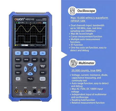 Owon Hds In Digital Oscilloscope Eu Plug