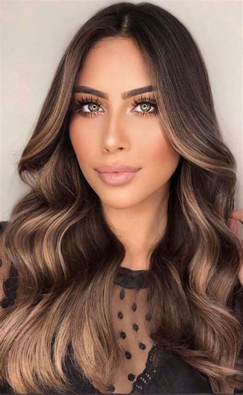 These Are The Best Hair Colour Trends In Glam Dark Hair With Subtle Blonde Brunette