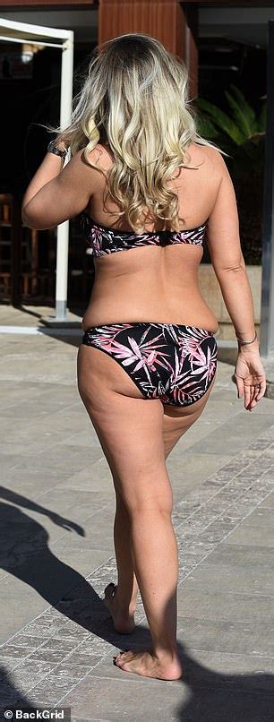 Frankie Essex Flaunts Her Curves In A Skimpy Floral Bikini As She Continues Tenerife Getaway