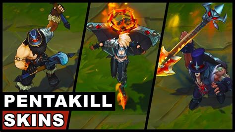 All Pentakill Skins Final Update Kayle Yorick Olaf Sona Mordekaiser