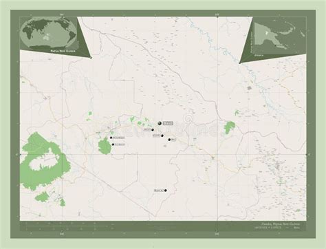 Jiwaka Papua New Guinea Osm Labelled Points Of Cities Stock