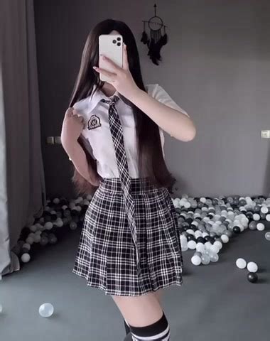 Jual Wanita Lingerie Sexy Set Rok Kotak Kotak Dan Kemeja Dasi Seragam Cosplay Seragam Pelajar