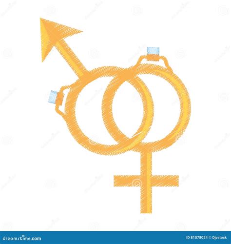 Symbol Sex Female Male Ring Wedding Design Stock Vector Illustration Of Heart Concept