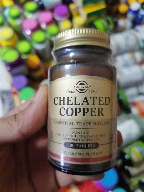 Chelated Copper Cupru Chelat Solgar 100 Tablete - YogaX