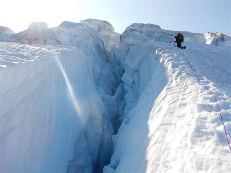 A Large Crevasse In The Waddington Range Bc Ralpinism