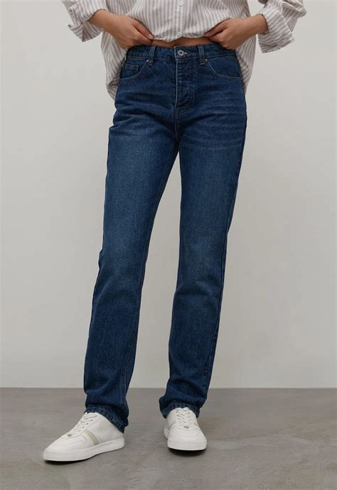 Джинсы straight fit женские, цвет Голубой (арт: FAC15011) - купить по ...