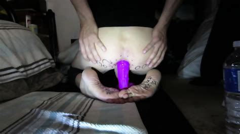 Deep With My Huge Purple Dildo