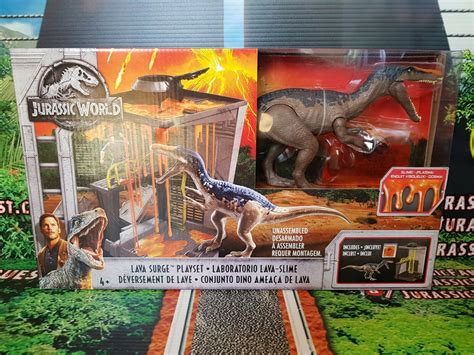 Mavin Jurassic World Lava Surge Playset Baryonyx Slime Figure