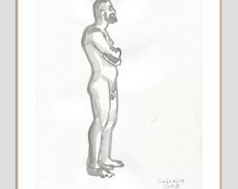 Nude Male Painting Etsy