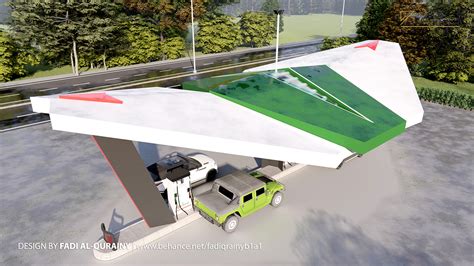 Green Gas Station Green Energy Proposal Behance