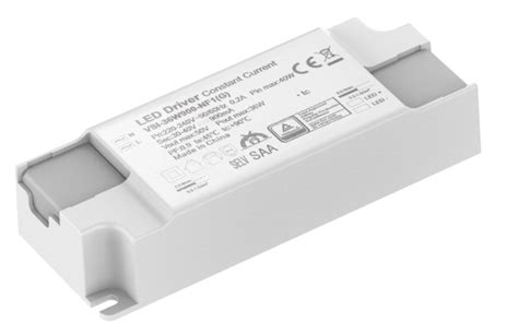 LED panel driver 36W faseavsnitt - med ledning/Schuco plugg - Stork