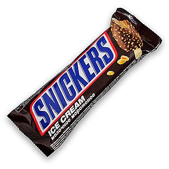 Мороженое Mars Молочное SNICKERS с карамелью и арахисом, покрытое ...