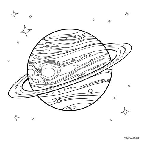 Jupiter Colouring Pages