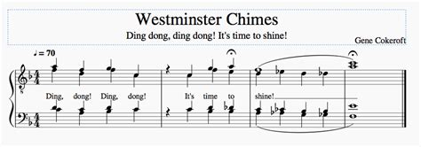 Barbershop Tags Westminster Chimes
