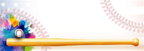 Baseball banner background with 3D items and copy space. Championship ...