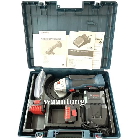 เครื่องเจียรไร้สาย BOSCH GWS 180-LI 18V. ราคา 8960 บาท