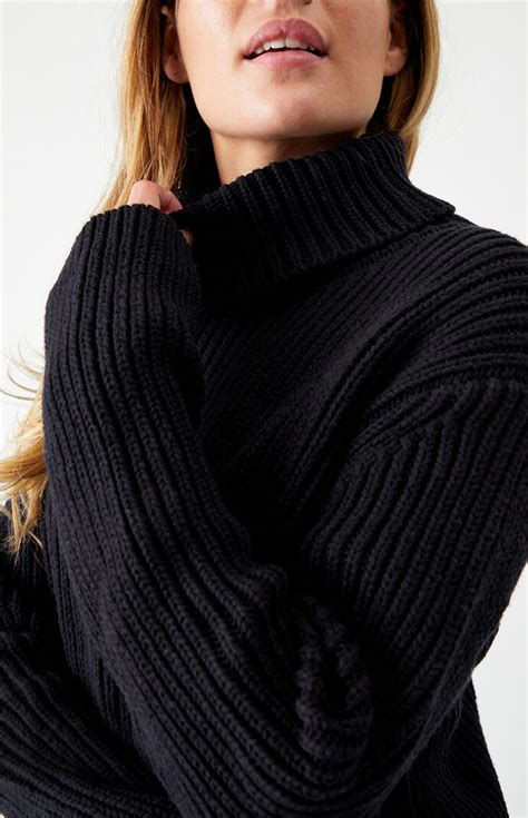 LA Hearts Cropped Turtleneck Sweater at PacSun.com