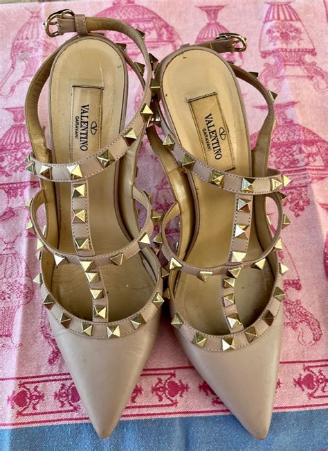 Valentino Rockstud Heels Nude Women S Fashion Footwear Heels On Carousell