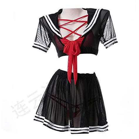 Vrouwen Anime Cosplay Lingerie Doorzien School Meisje Kostuum Kawaii