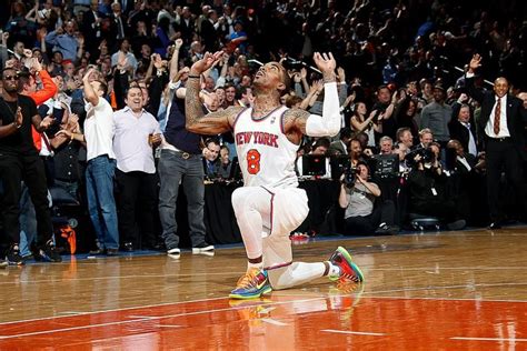 J R Smith Celebrating After Hitting Buzzer Beater 3 Pointer Sports