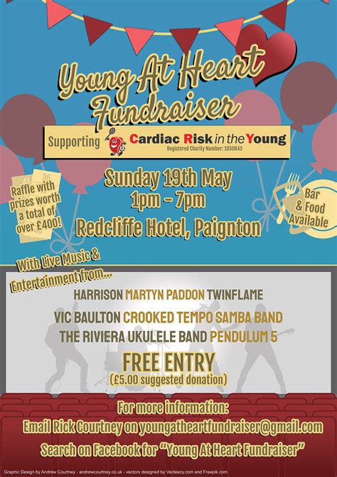 Young At Heart Fundraiser Poster - Graphic Design | Andrew Courtney