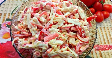 Крабовый салат с болгарским перцем - Со Вкусом