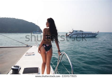 Sexy Asia Woman Bikini Stand Posting Stock Photo 1359577835 Shutterstock