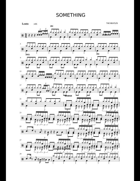 Something The Beatles Drum Sheet Music For Percussion Download Free In Pdf Or Midi