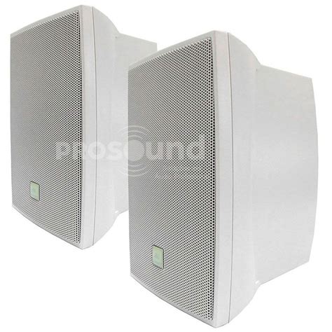 Caixa Som Ambiente JBL C321B Passiva Branca 30W Par Prosound