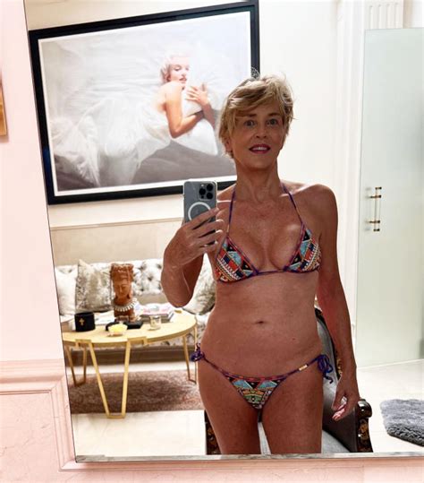 Sharon Stone Looks Incredible In Skimpy String Bikini Still Got It